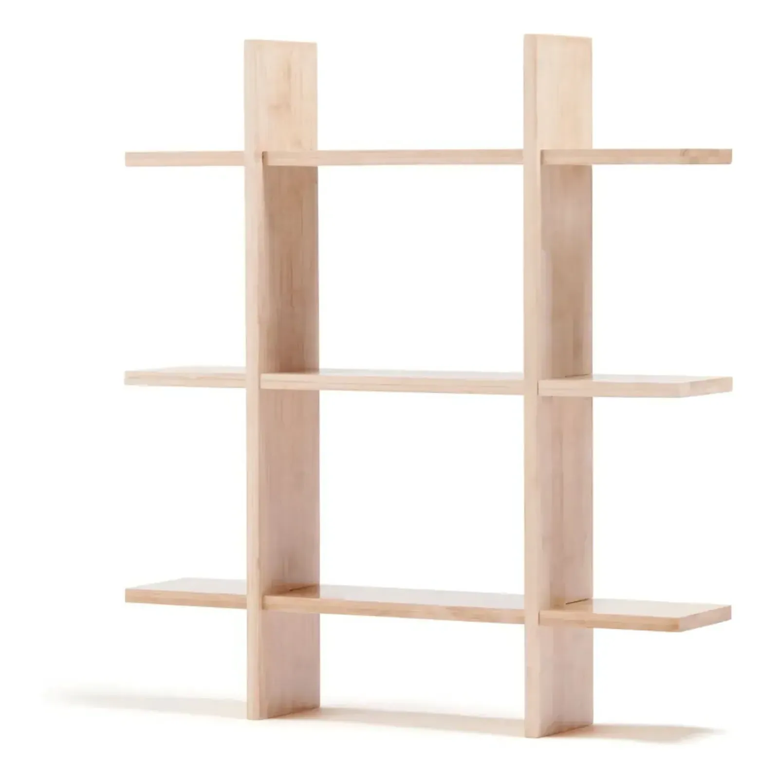 Saga 3-Tier Wall Shelf - Light Wood, Beech product