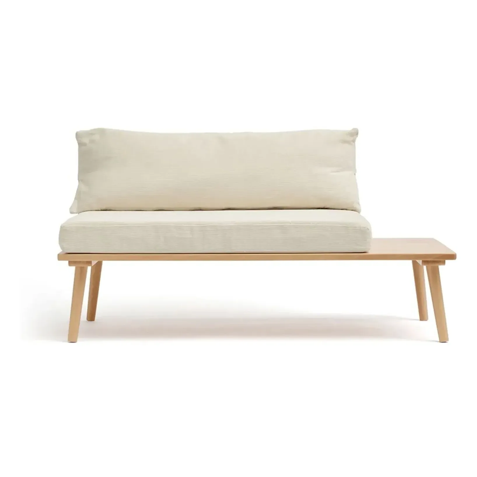 Saga Bench Seat with Integrated Side Table - Natural, Beech product