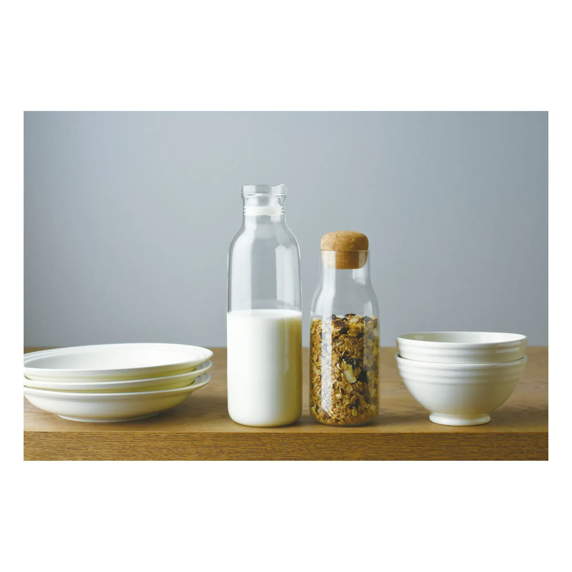 Bottlit Bottle with Pouring Spout - Transparent, Glass alternate view