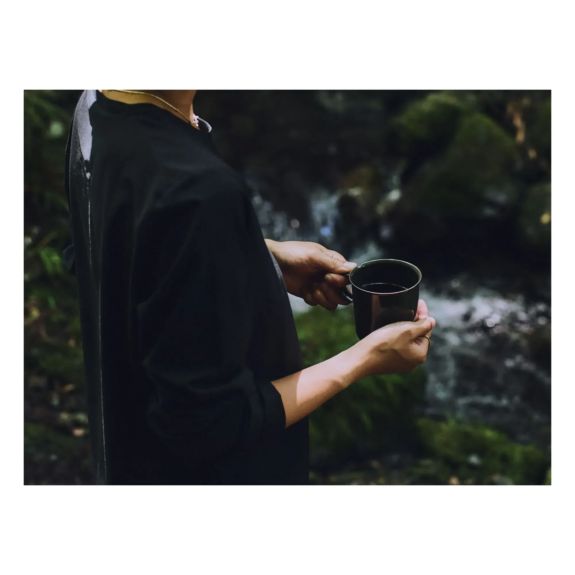Foris Enamel Mug 360ml - Forest Green, Stainless Steel alternate view