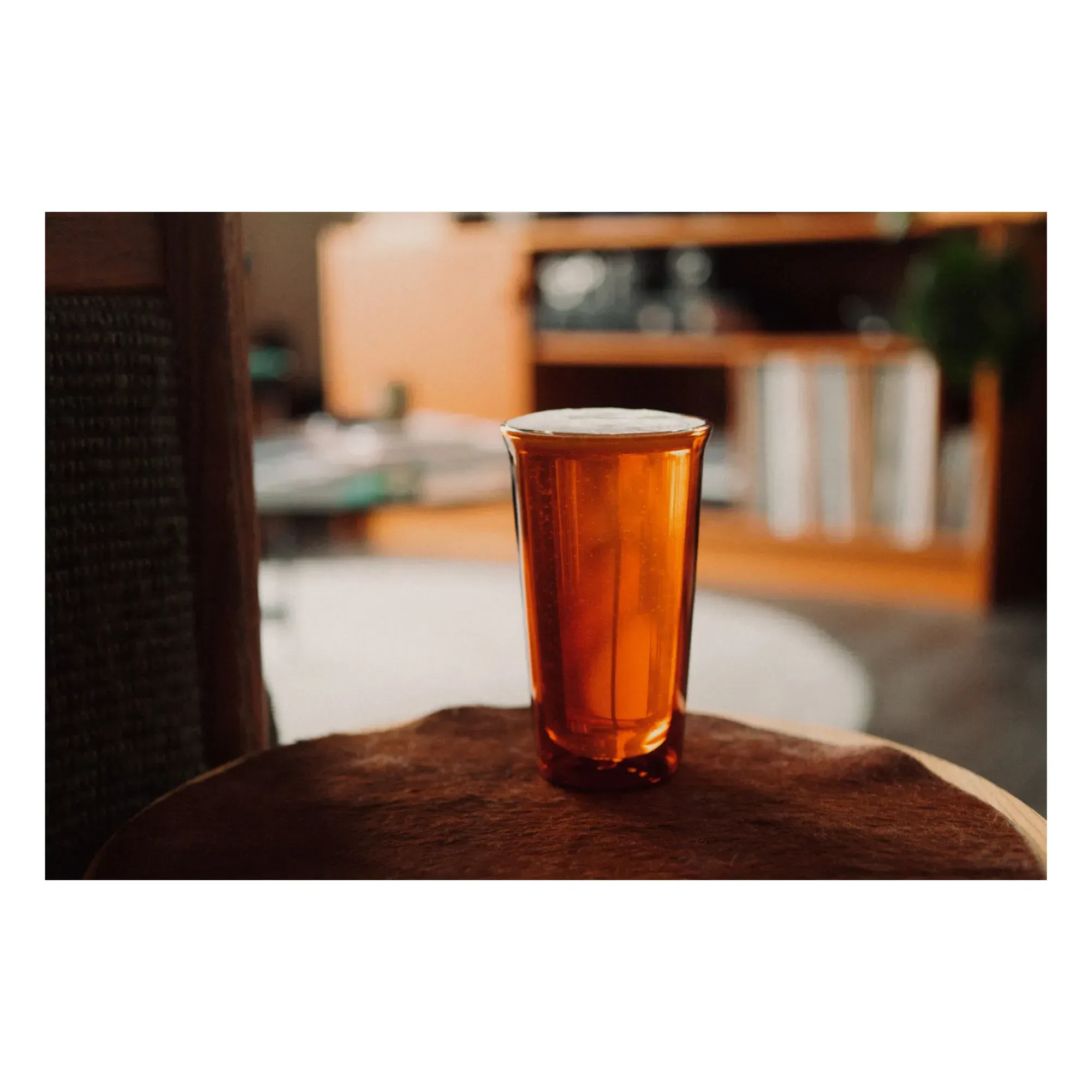Kinto Cast Beer Glass - Amber alternate view