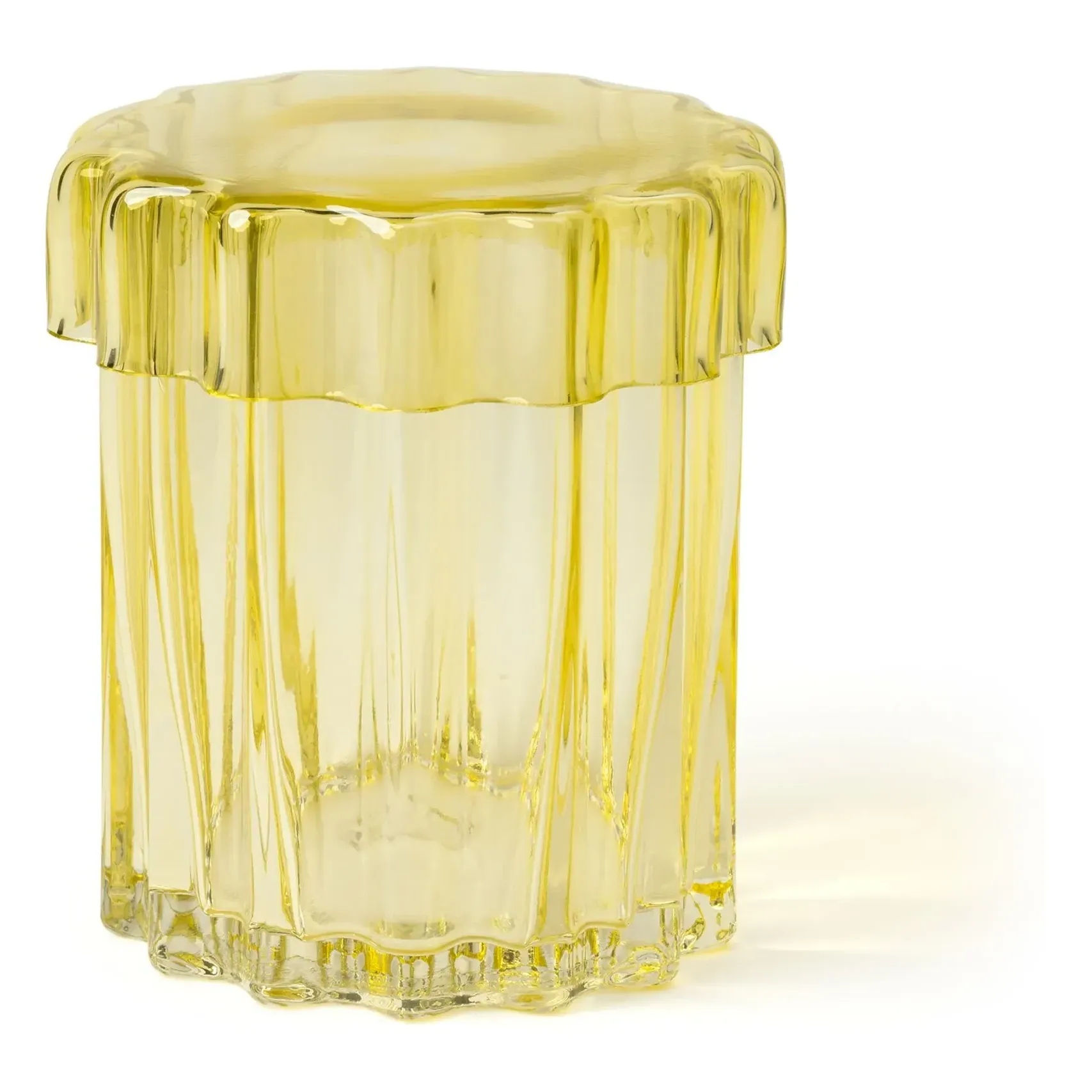 Astral Glass Jar with Lid - Yellow, Glass product