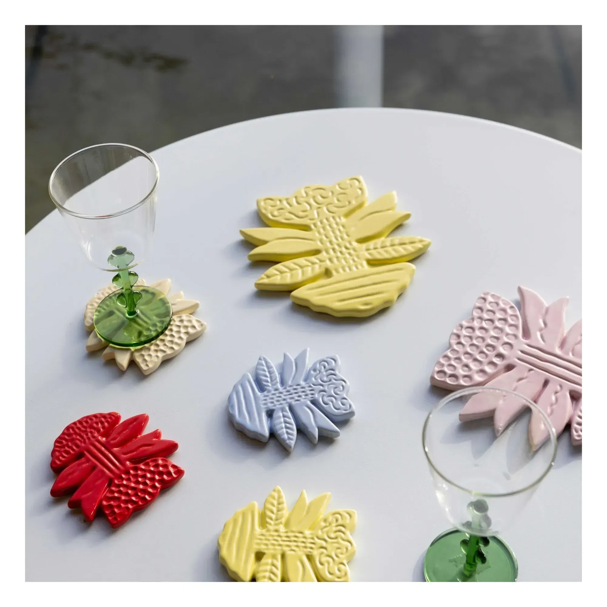 Blume Trivet - Pink, Stoneware alternate view
