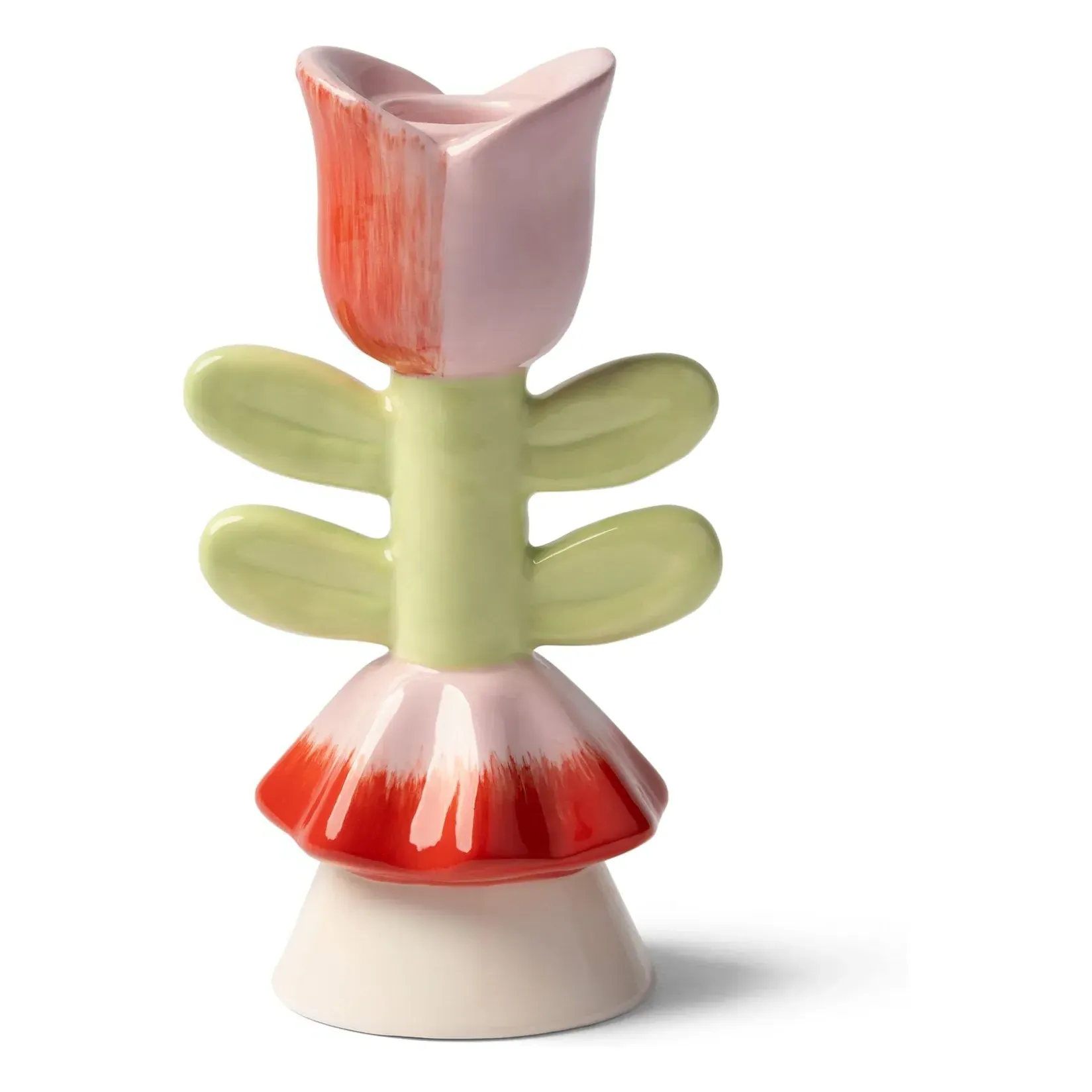 Blume Tulip Candleholder - Pink, Stoneware product