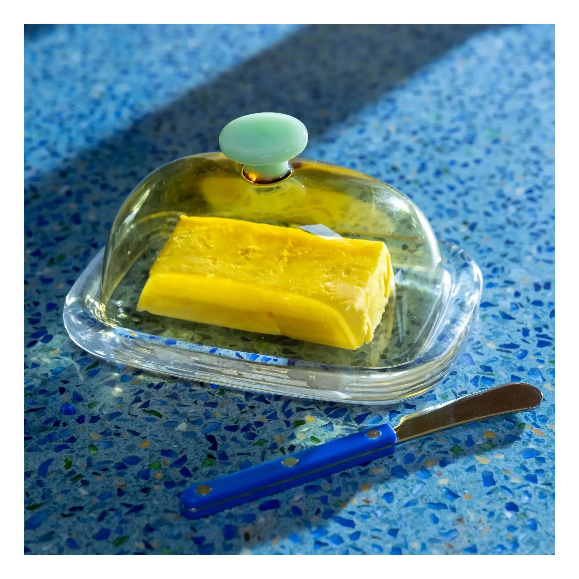 Canteen Glass Butter Dish - Yellow, Borosilicate Glass alternate view