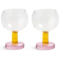 Canteen Glasses Set of 2 - Pink, Borosilicate Glass alternate view