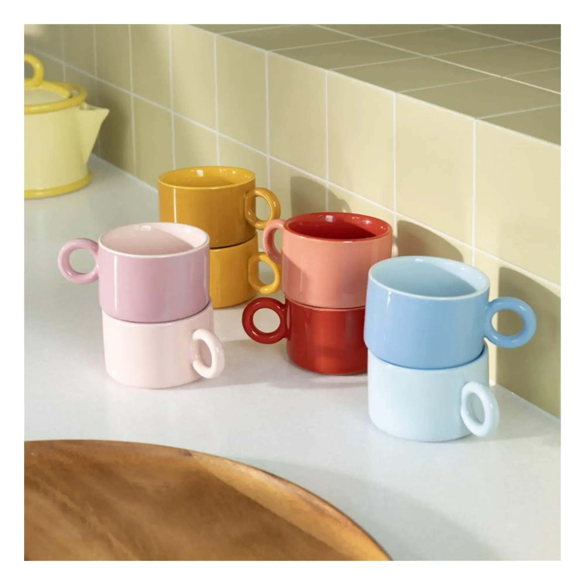 Chiquito Set of 2 Mugs - Blue, Stoneware alternate view