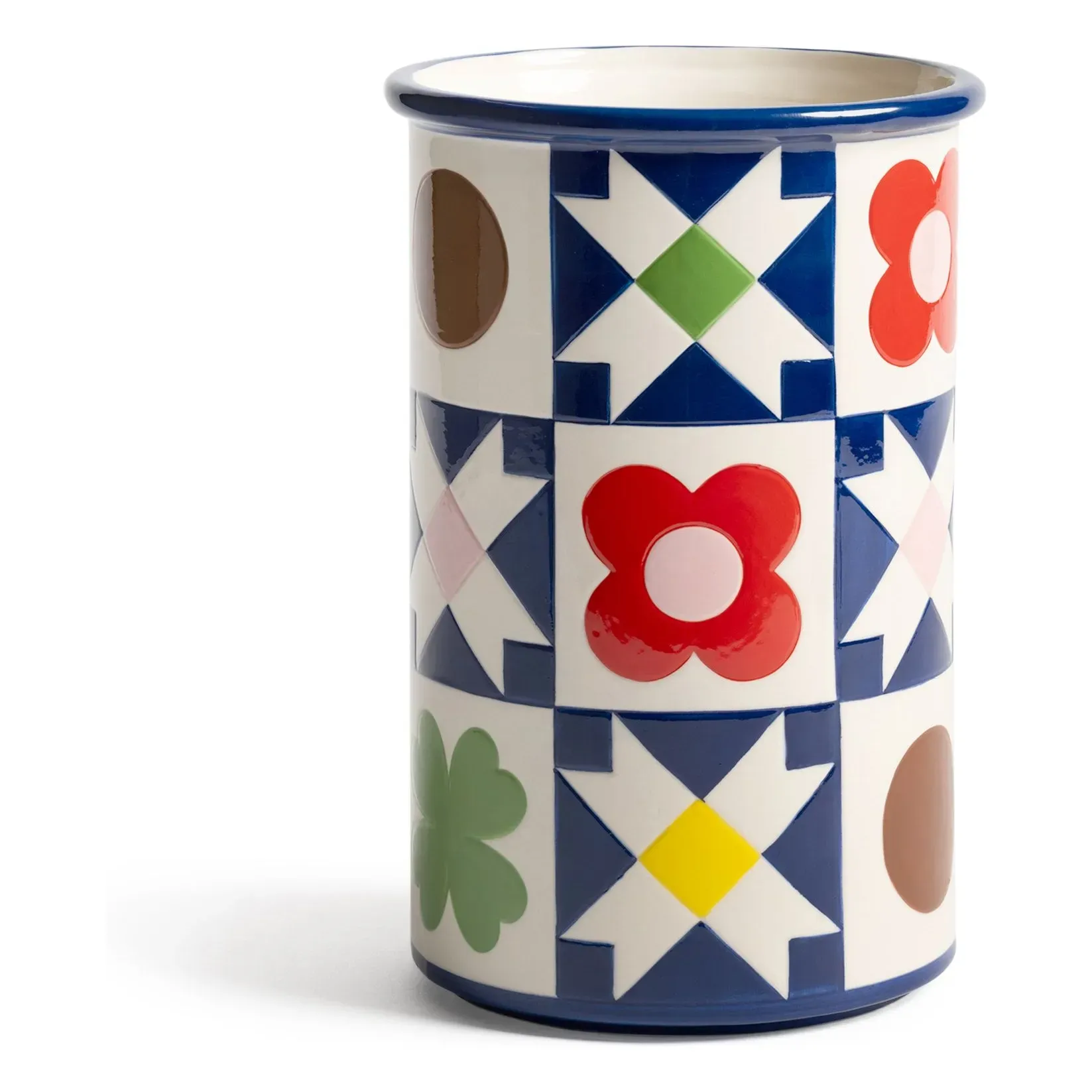 Courtepointe Stoneware Vase - Multicoloured product