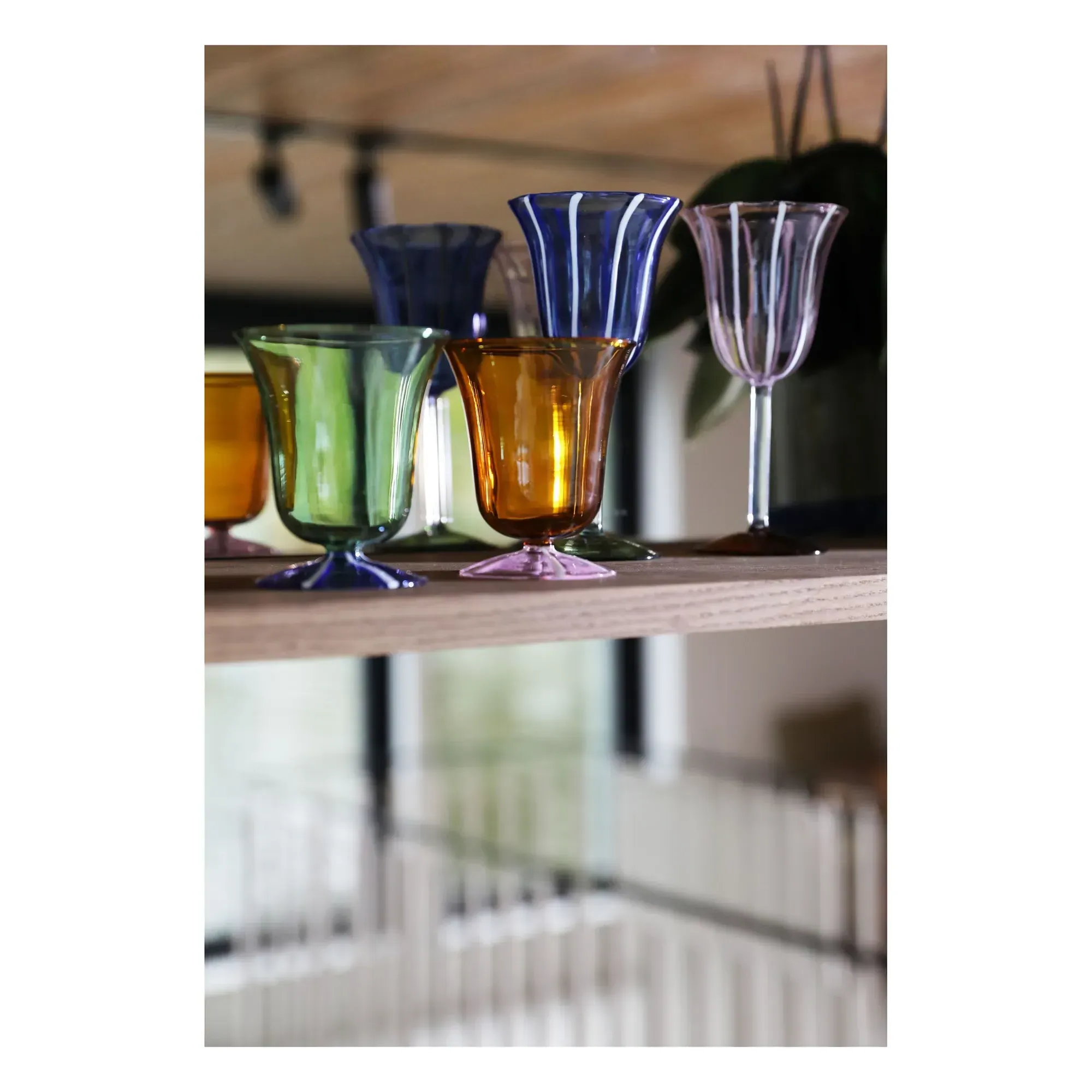 Eve Set of 2 Water Glasses - Pink, Borosilicate Glass alternate view