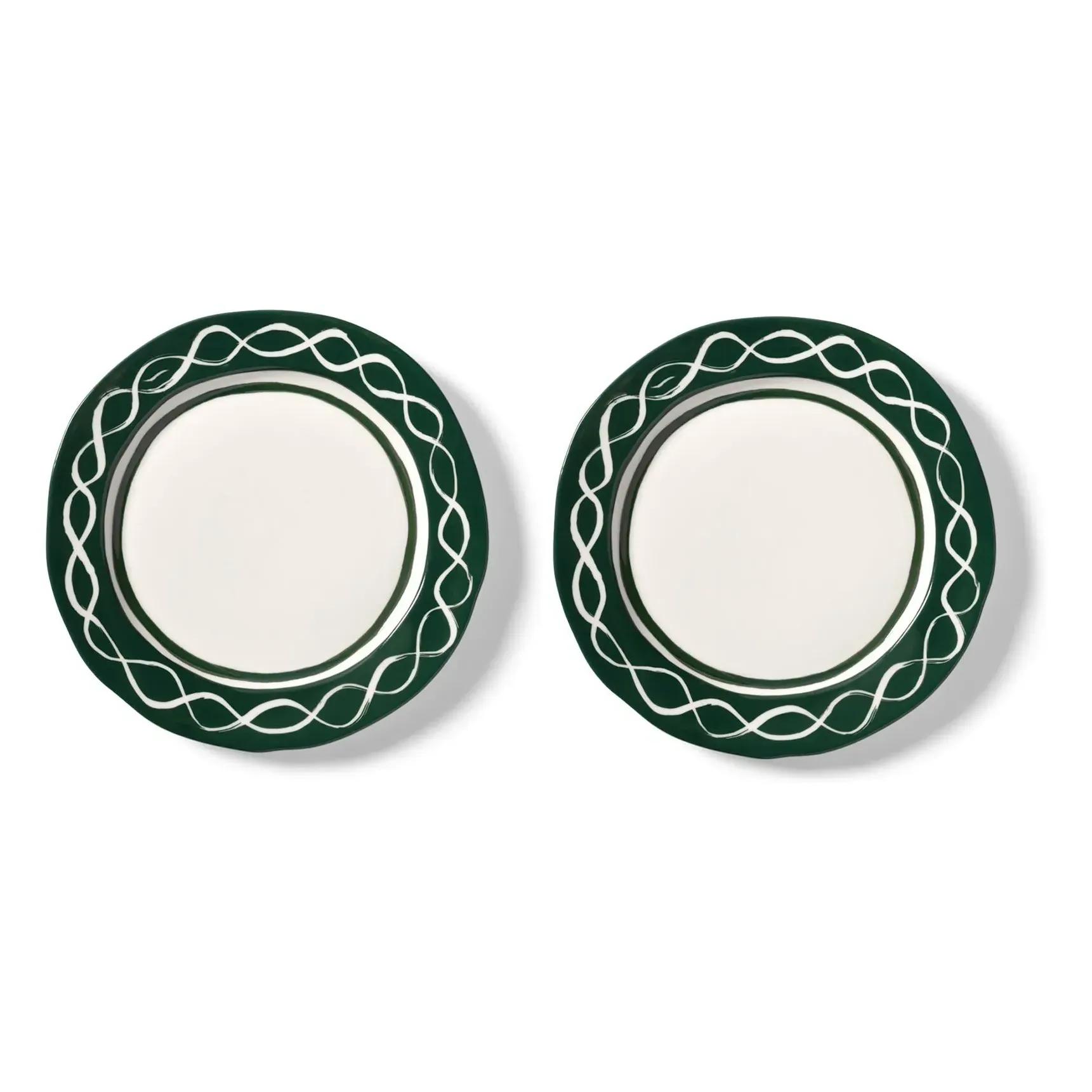 Festivo Porcelain Plates Set of 2 - Green product