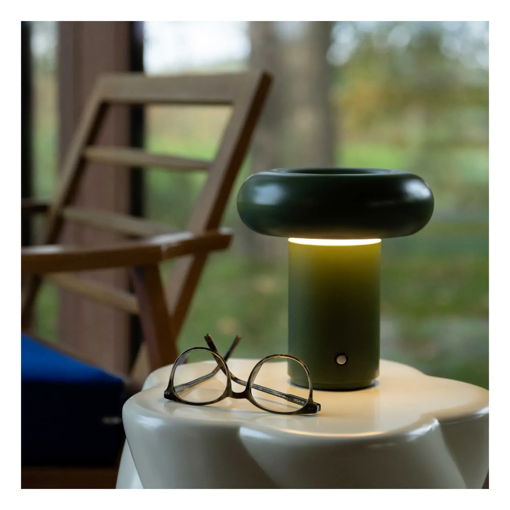 Glimpse Portable Lamp - Moss Green, Metal alternate view