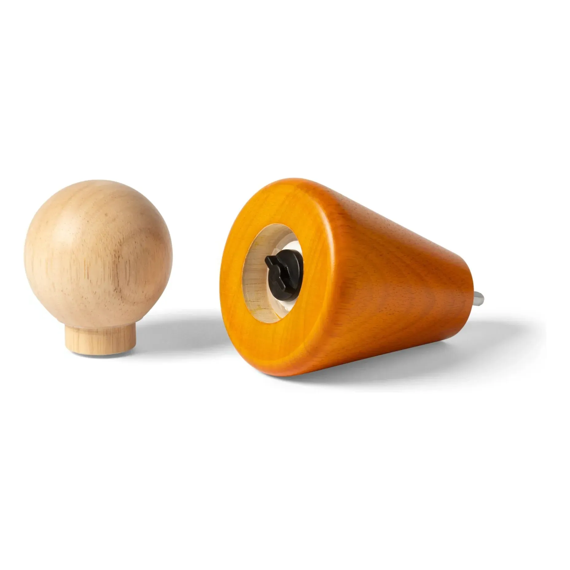 Halma Salt and Pepper Mill - Orange, Rubberwood alternate view