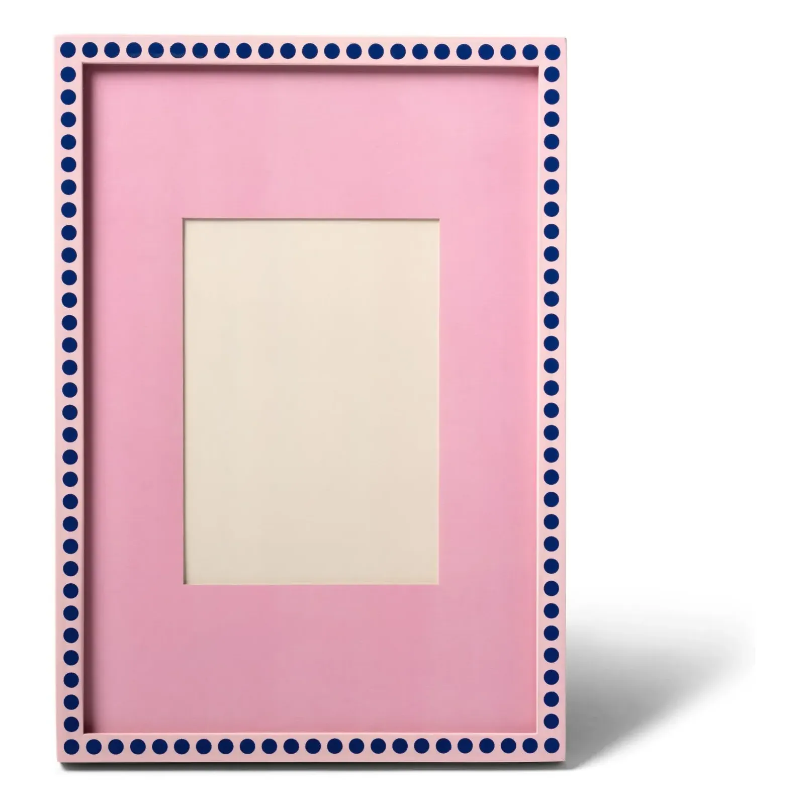 Patch Pois Photo Frame - Pink, Pine Wood product