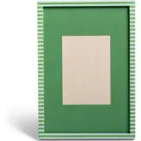 Patch Stripes Photo Frame - Green, Pine Wood alternate view