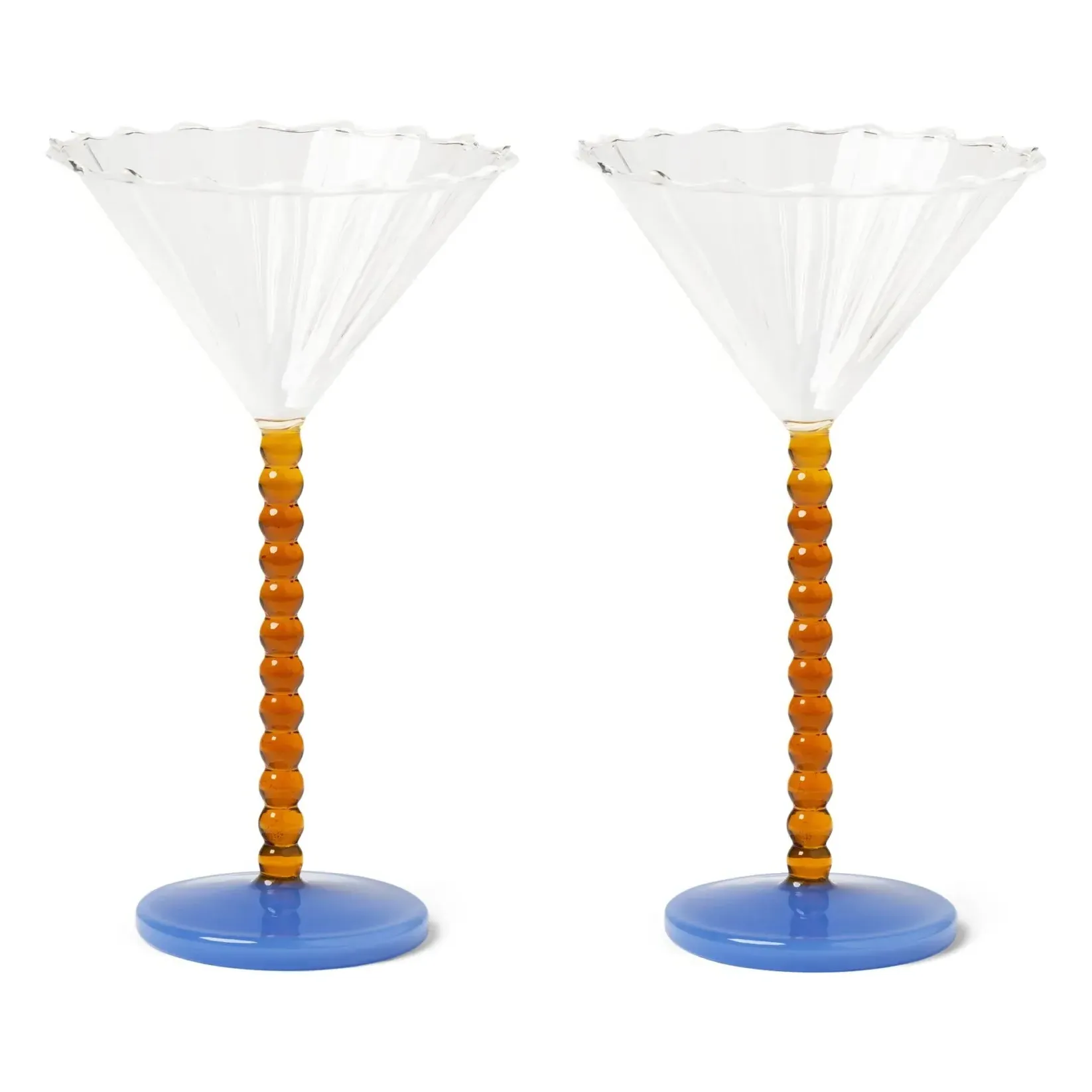 Pearl Cups Set of 2 - Amber, Glass product