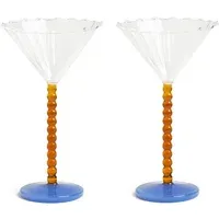 Pearl Set of 2 Cups - Amber, Glass alternate view
