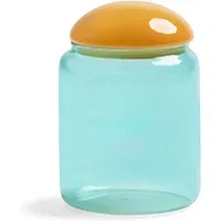 Puffy Glass Jar - Blue, Glass alternate view