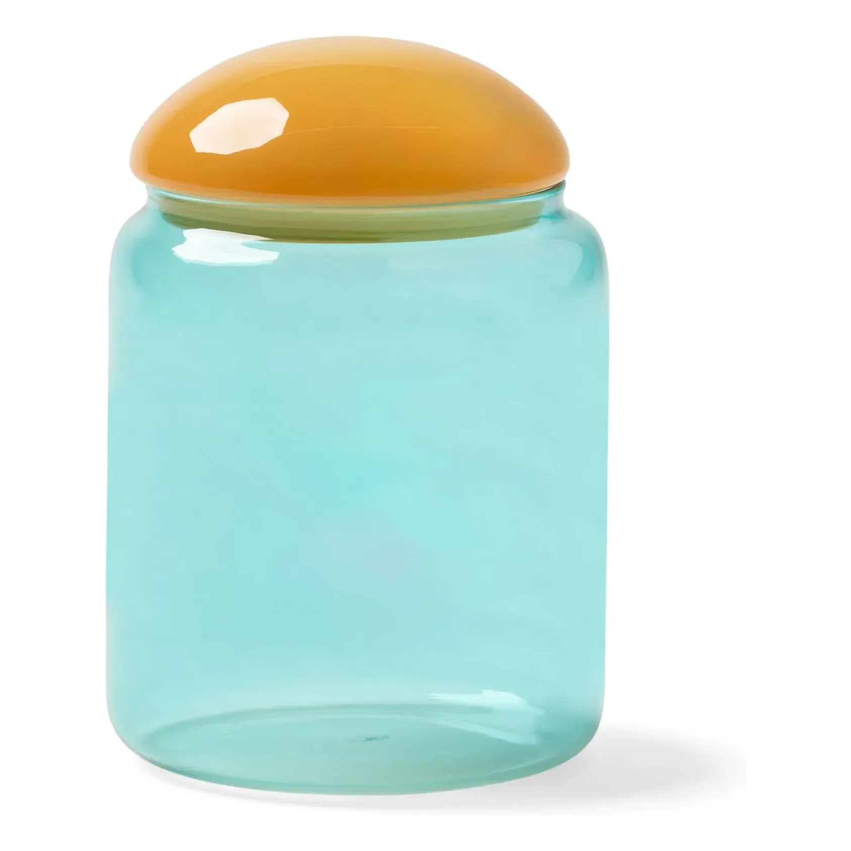 Puffy Glass Jar - Blue product