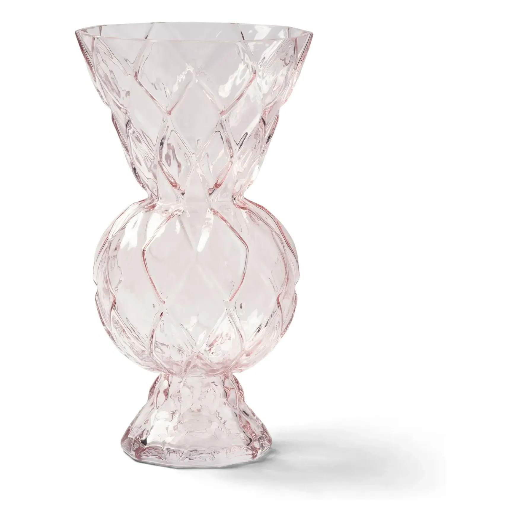 Rhombic Vase - Pink, Soda Glass product