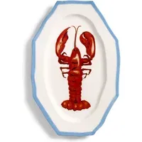 Siren Lobster Porcelain Dish - Red alternate view