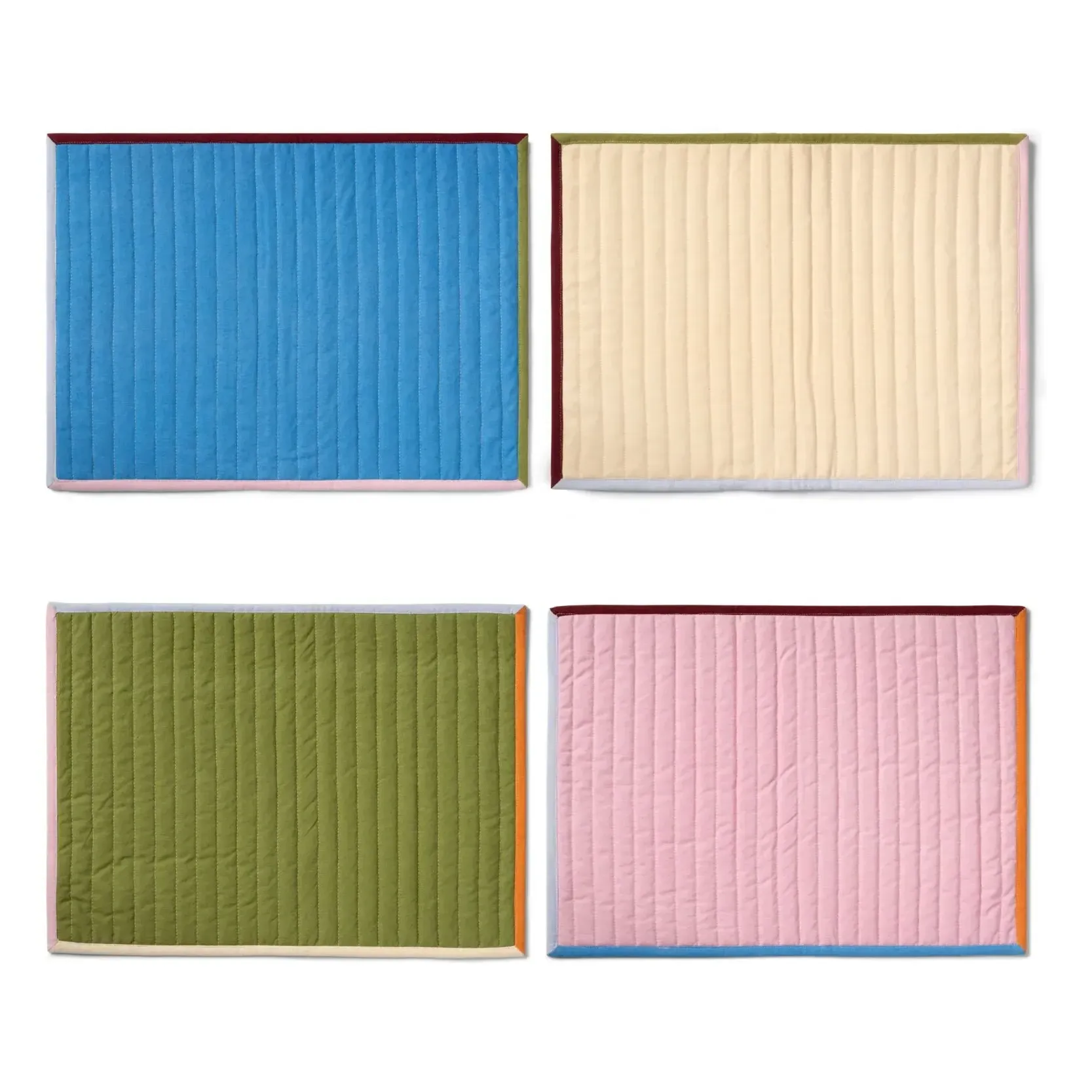 Stitch Quilted Placemats Set of 4 - Multicoloured, Cotton product