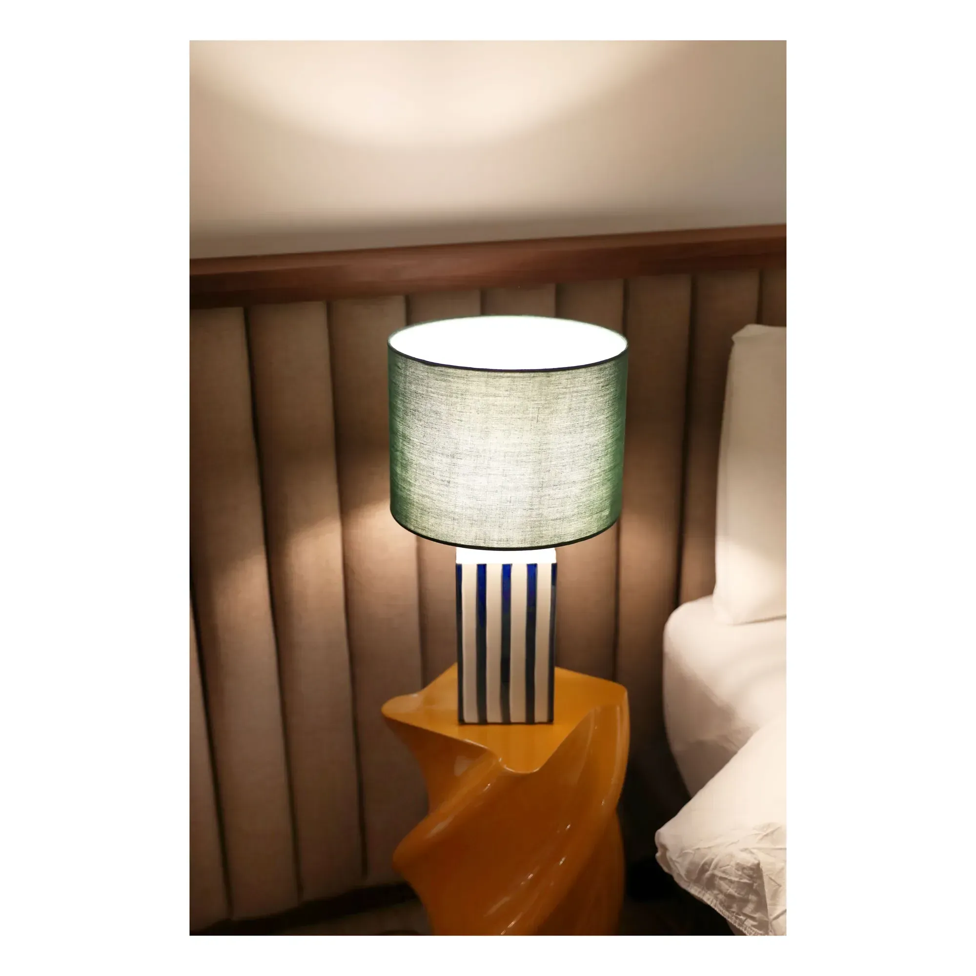 Streak Table Lamp - Blue, Stoneware alternate view