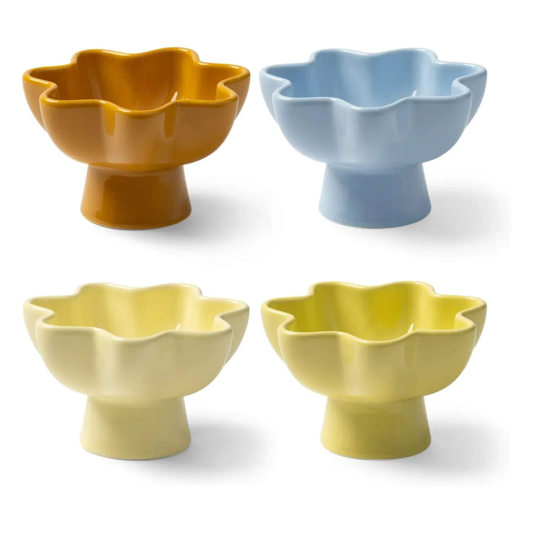 Sun Stoneware Bowls Set of 4 - Multicoloured, Porcelain product