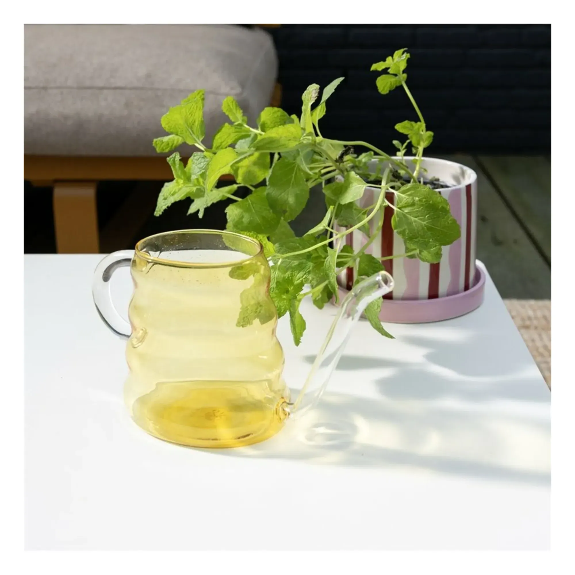 Swell Watering Can - Yellow, Borosilicate Glass alternate view