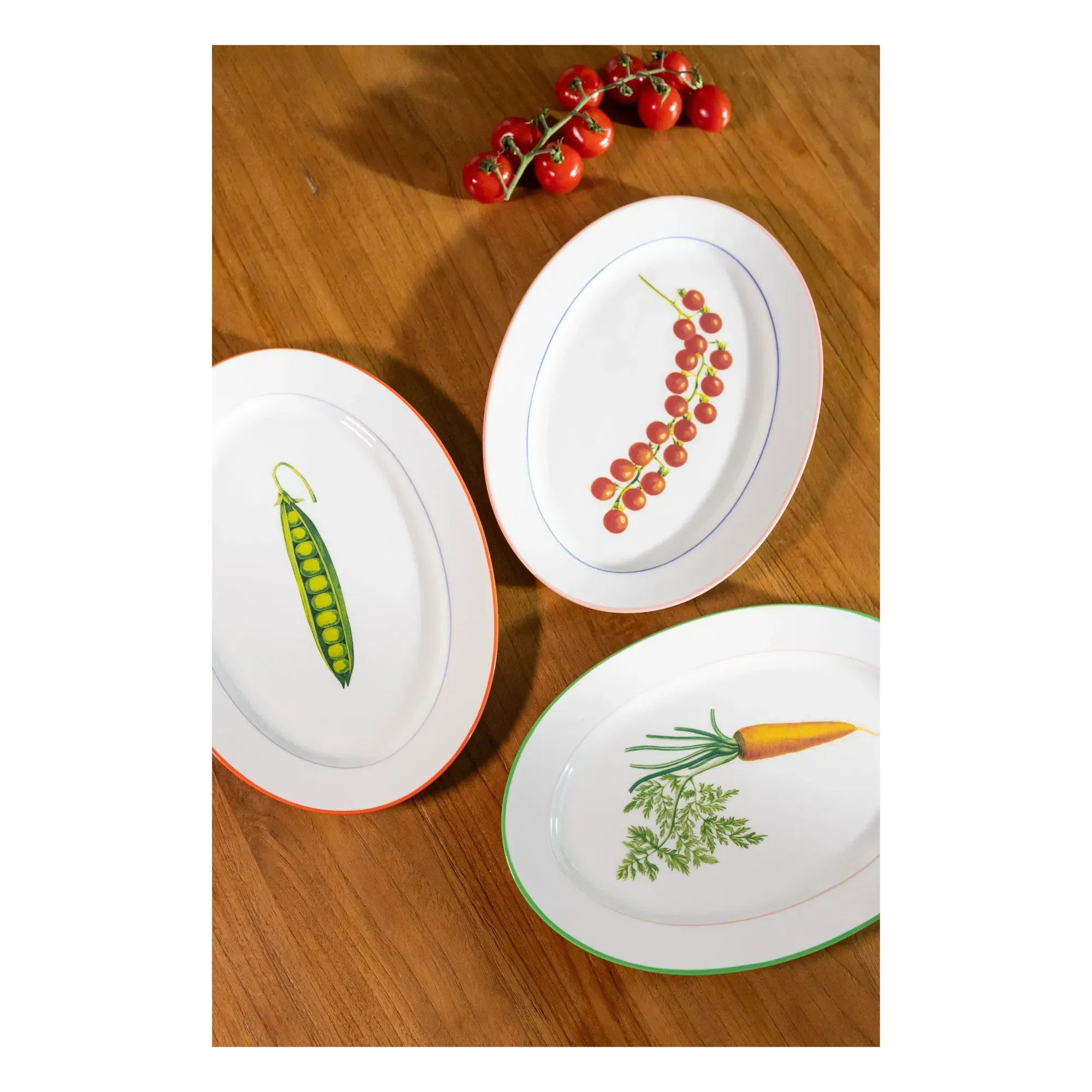 Tomato Serving Dish - Red, Porcelain alternate view