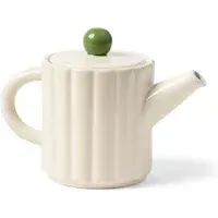 Tube Stoneware Teapot - Cream alternate view