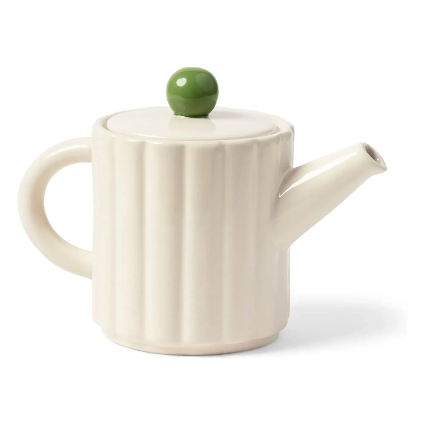Tube Stoneware Teapot - Cream product