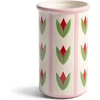 Tulips Stoneware Vase - Pink alternate view