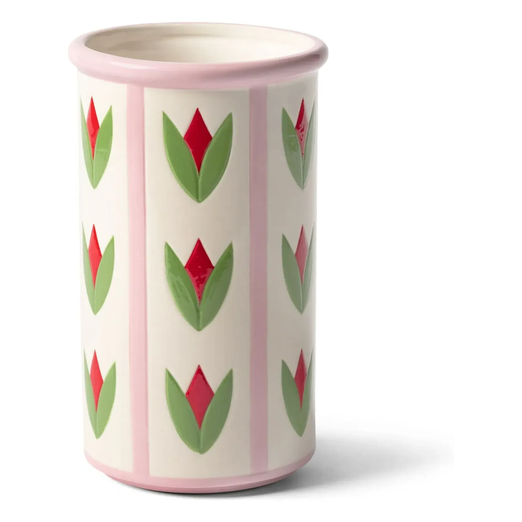 Tulips Stoneware Vase - Pink product