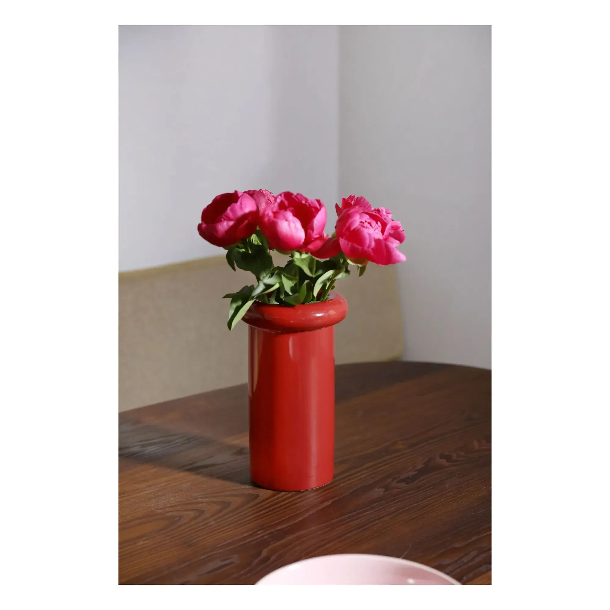 Turban Vase - Red, Stoneware alternate view