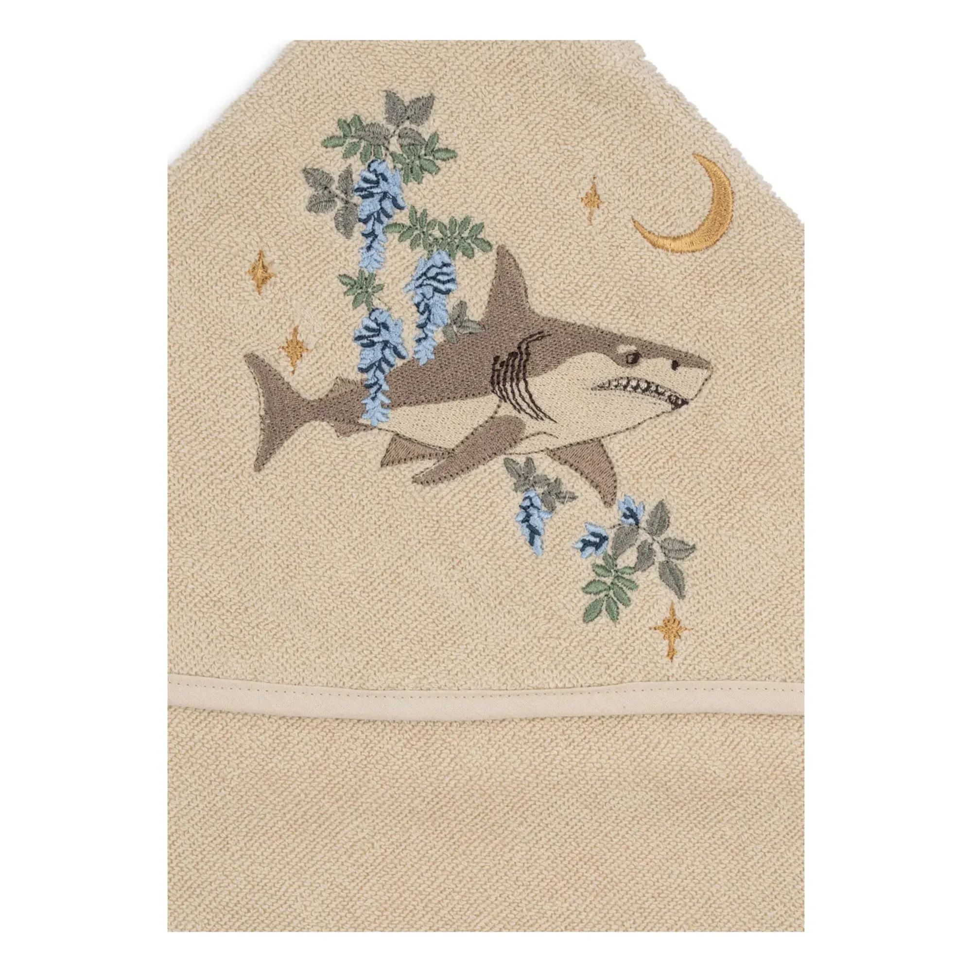 Konges Sløjd Hooded Bath Cape - Sand, Organic Cotton alternate view