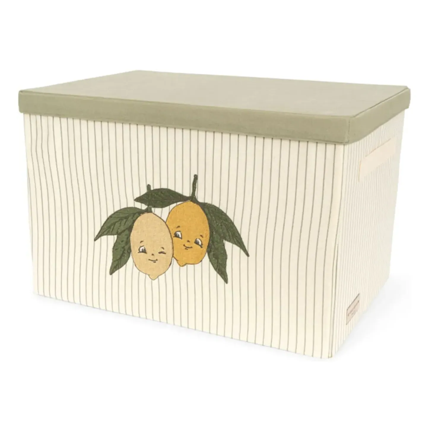 Konges Sløjd Lemon Storage Box - Olive, Cotton product