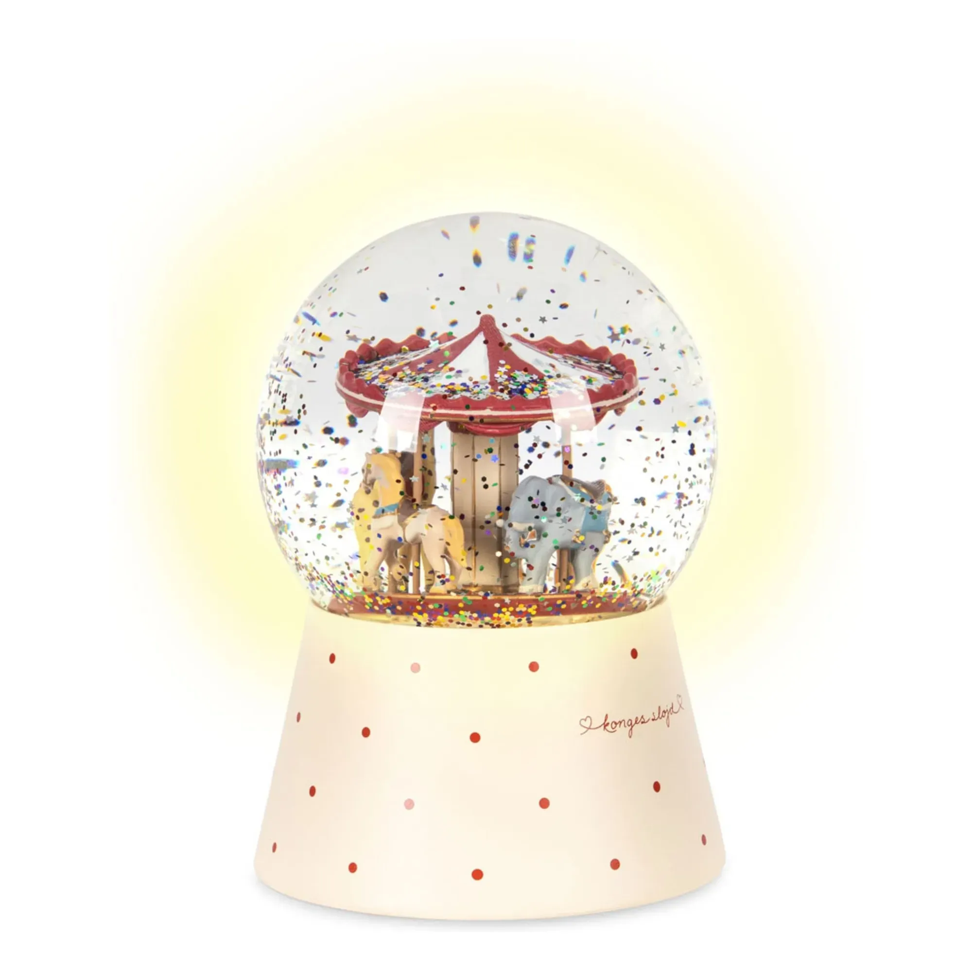 Sparkling Snow Globe - Blush, Glass & Resin alternate view