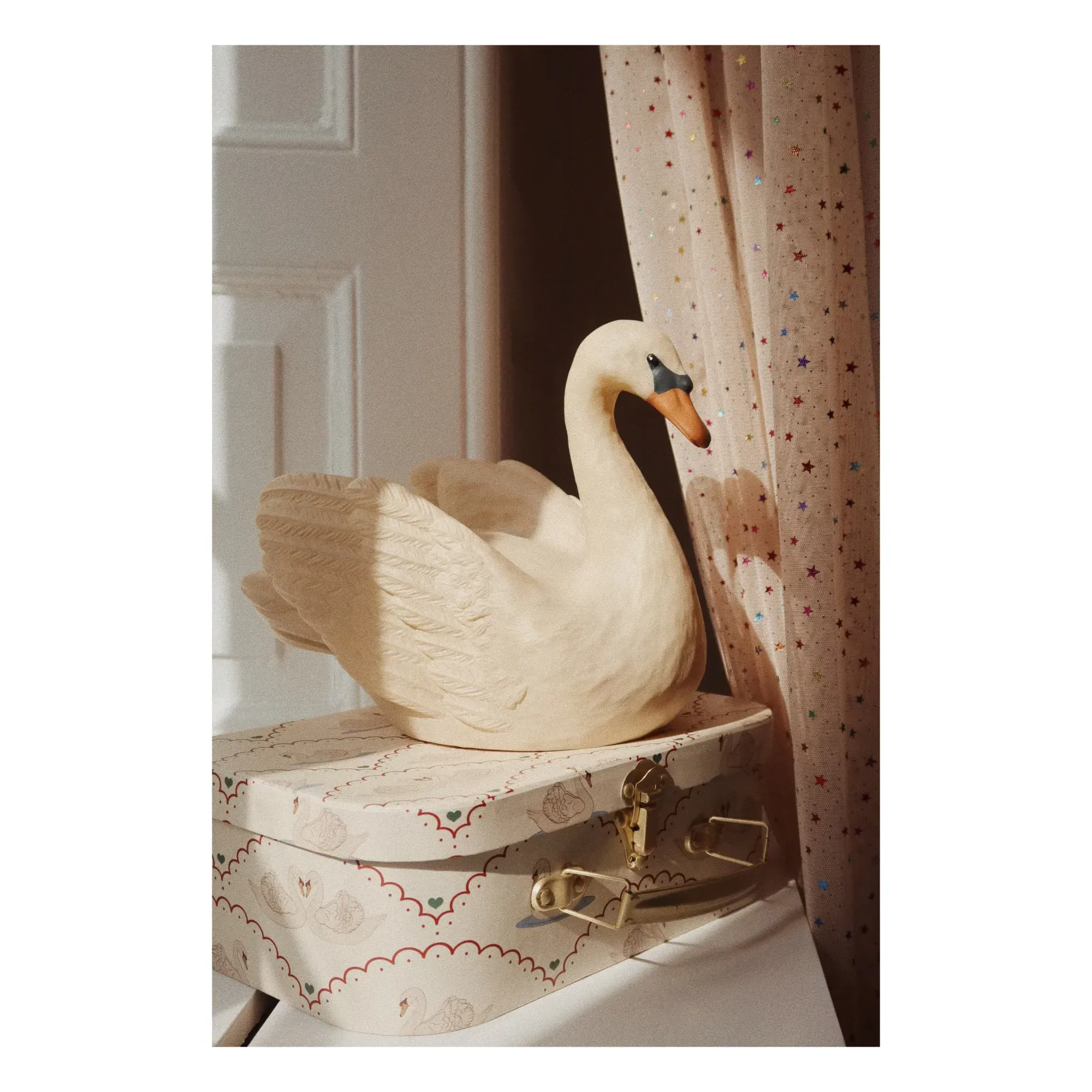 Swan Night Light - White, PVC alternate view