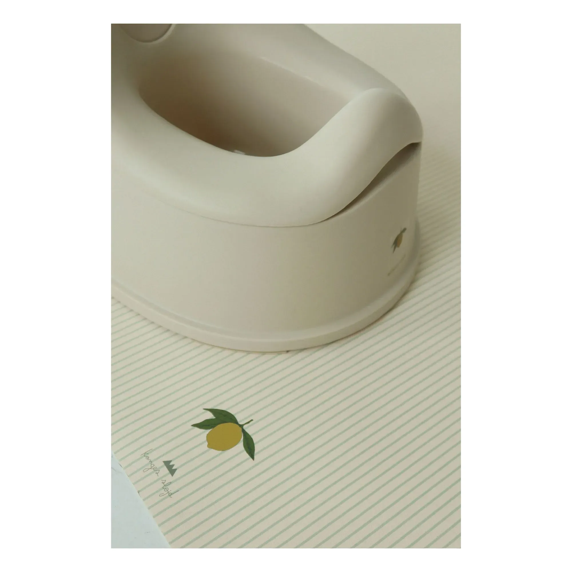 Tea Stripe Floor Mat - Cream, Vinyl alternate view
