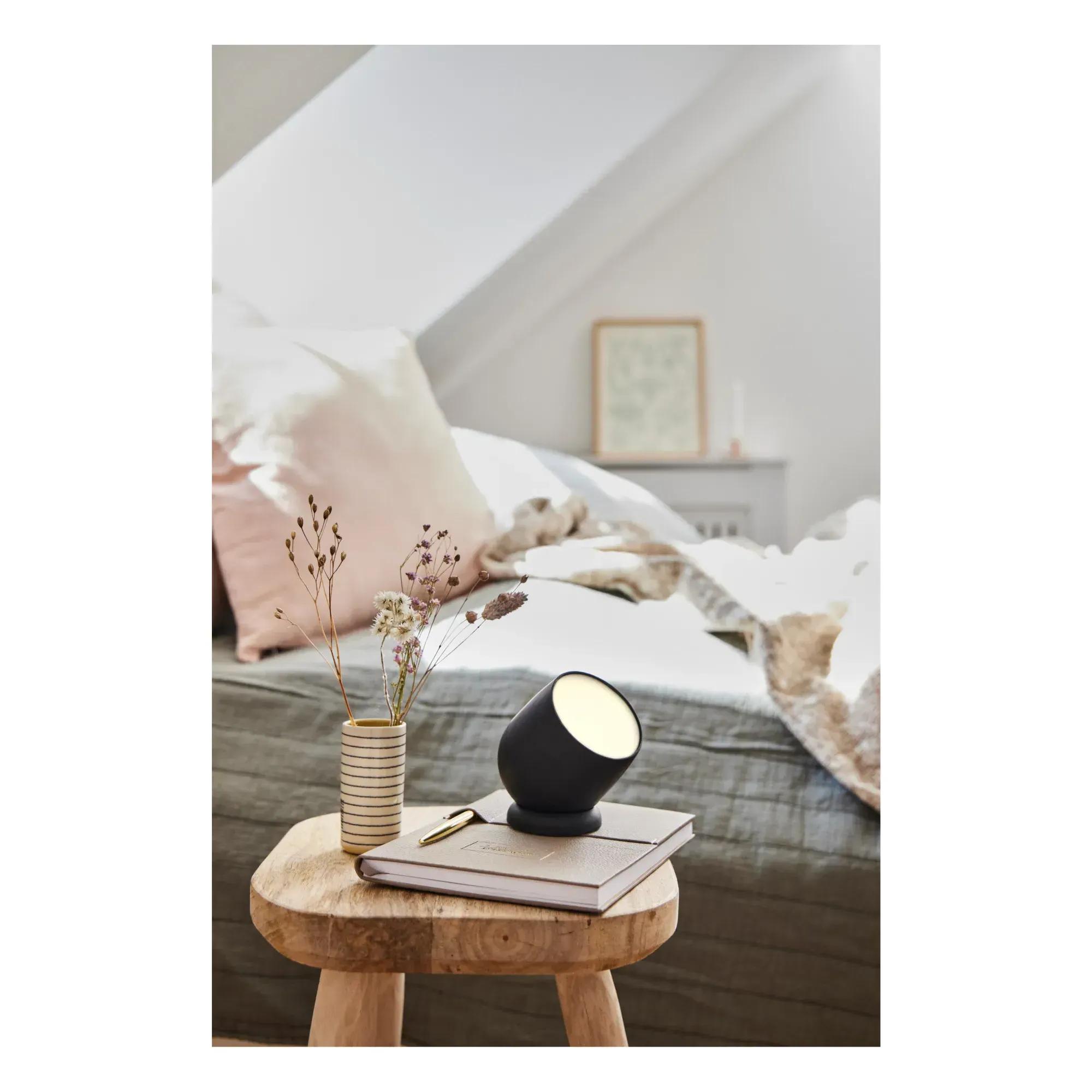 Beam Portable Lamp with Touch Sensor - Black, Recycled Plastic alternate view