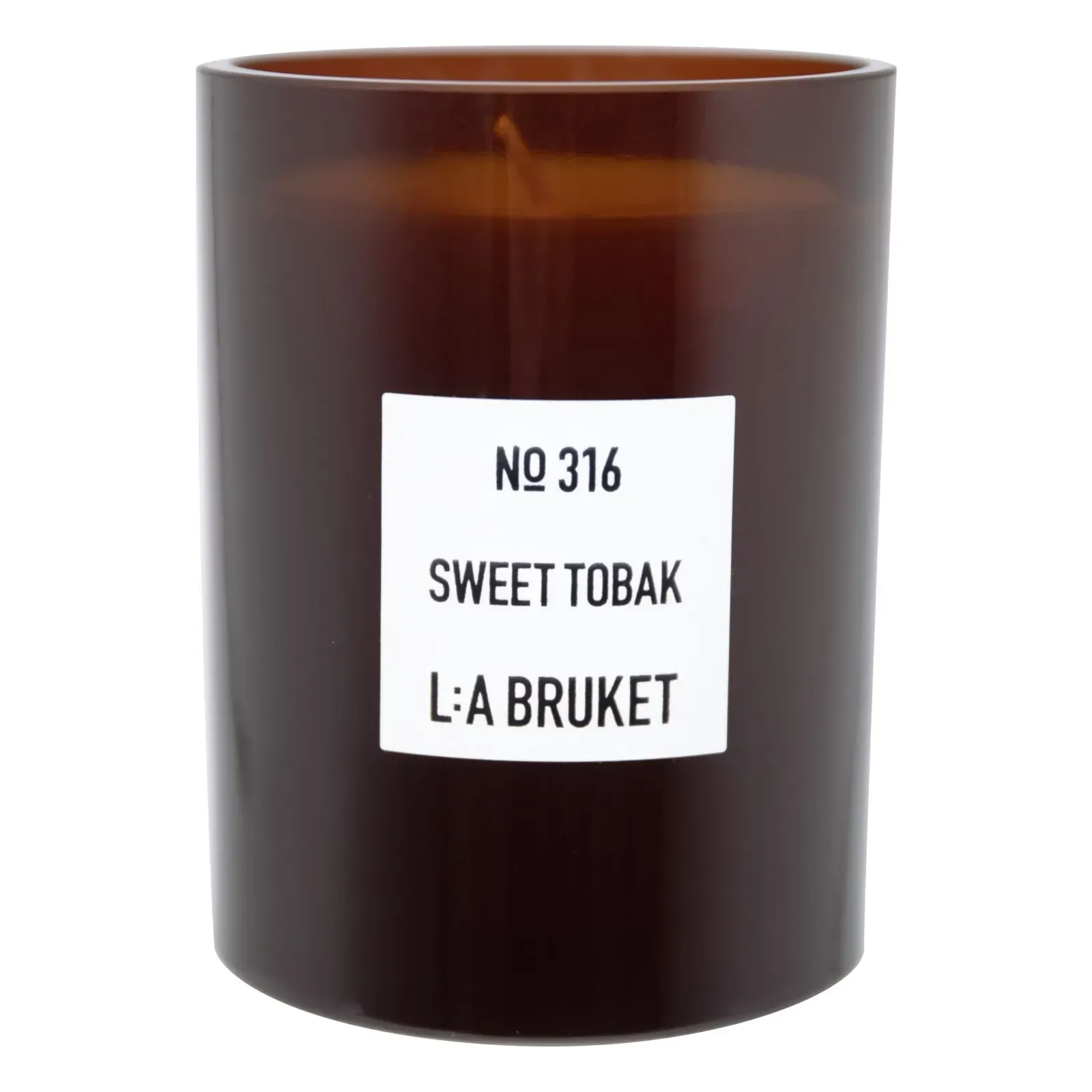 Sweet Tobak Scented Candle 260g - Amber Glass product