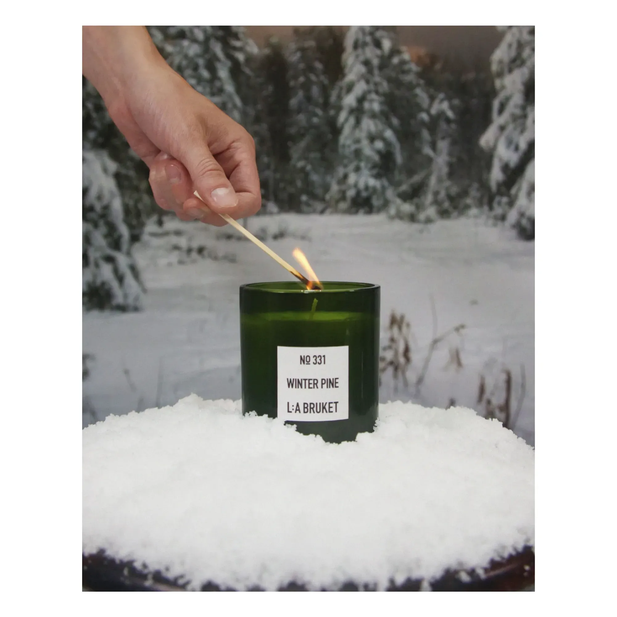 Winter Pine 331 Limited Edition Scented Candle - Green, Vegan Wax alternate view