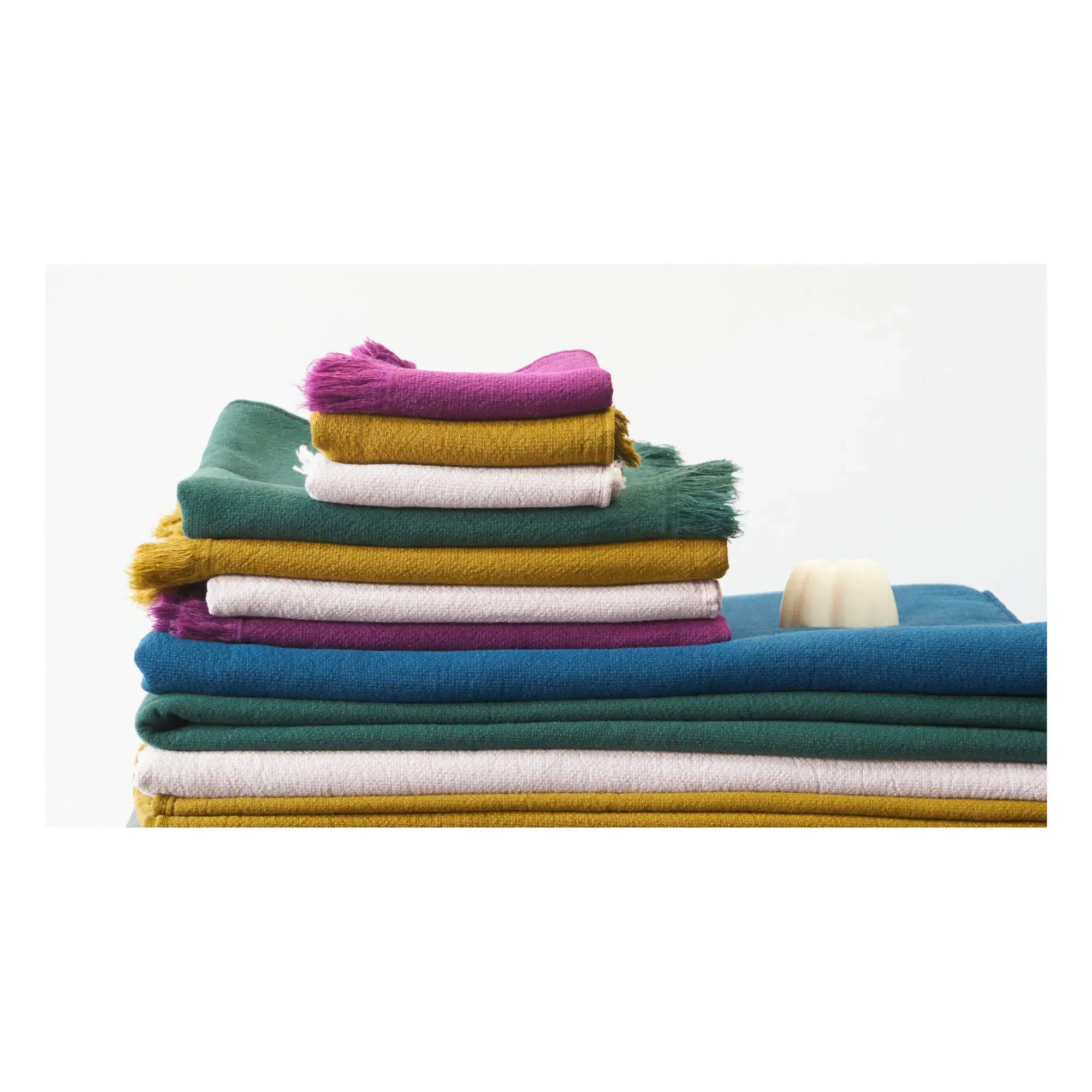 Guest Towels Set of 2 - Pale Pink, Organic Cotton alternate view
