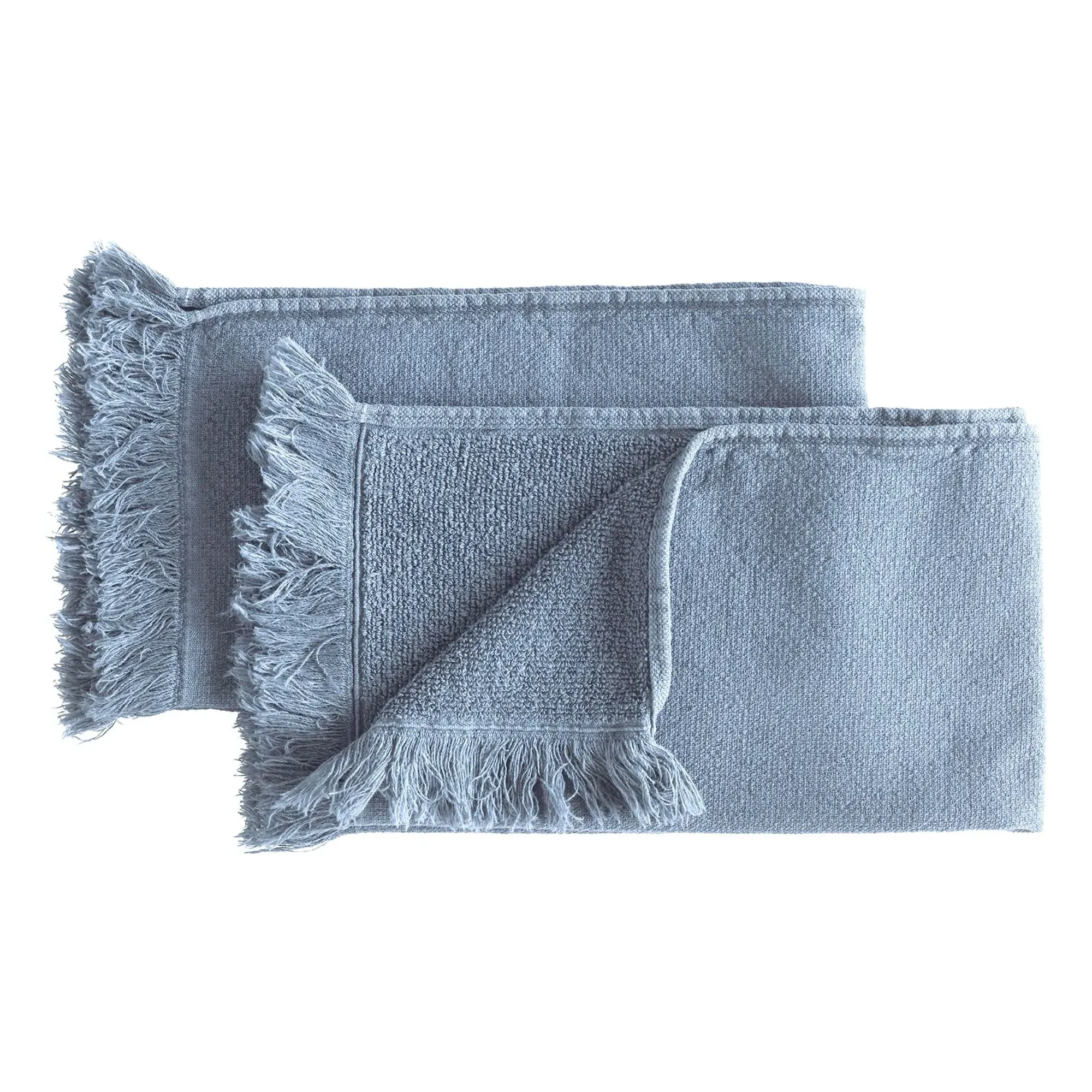 Luna Organic Cotton Guest Towels Set of 2 - Light Blue product