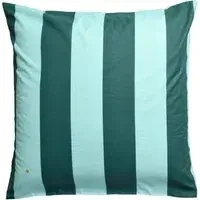 Malo Striped Pillowcase - Turquoise, Organic Cotton alternate view