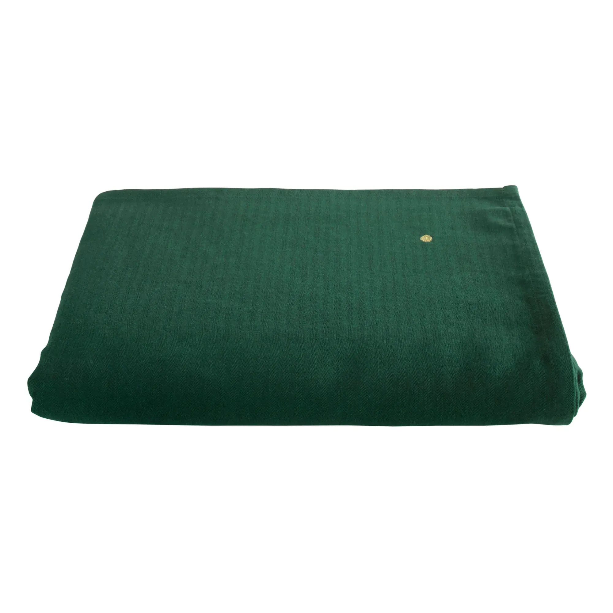 Marcel Herringbone Tablecloth - Dark Green, Linen-Cotton product