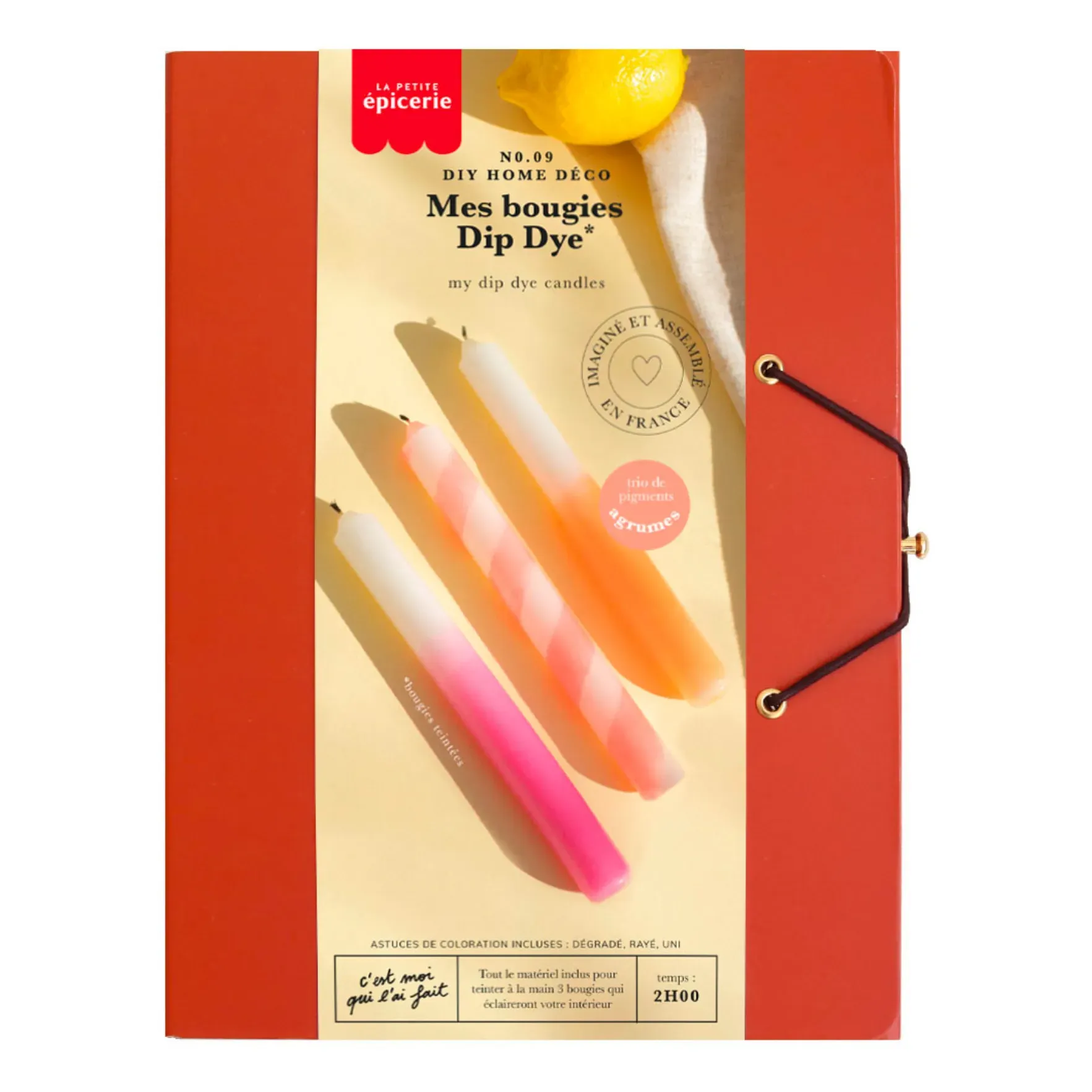 DIY Citrus Candles Kit - Multicoloured, Paraffin Wax product