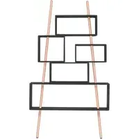 La Folie Ladder Bookshelf - Charcoal Grey, Birch Wood alternate view