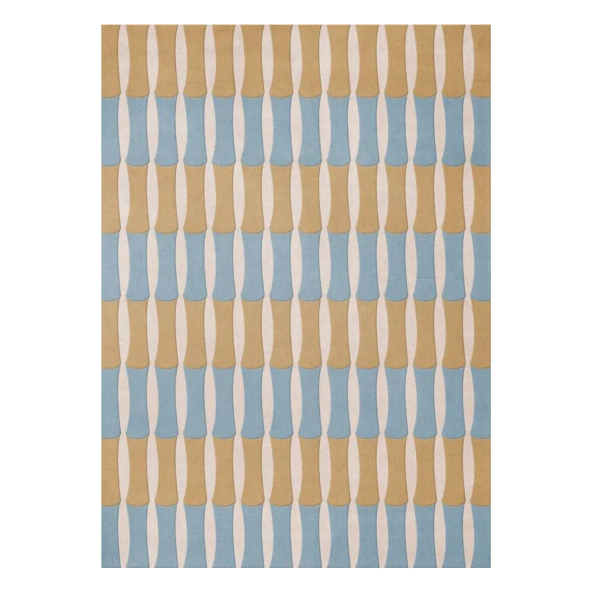 Alice Crawley Bamboo Forest Wool Rug - Blue product