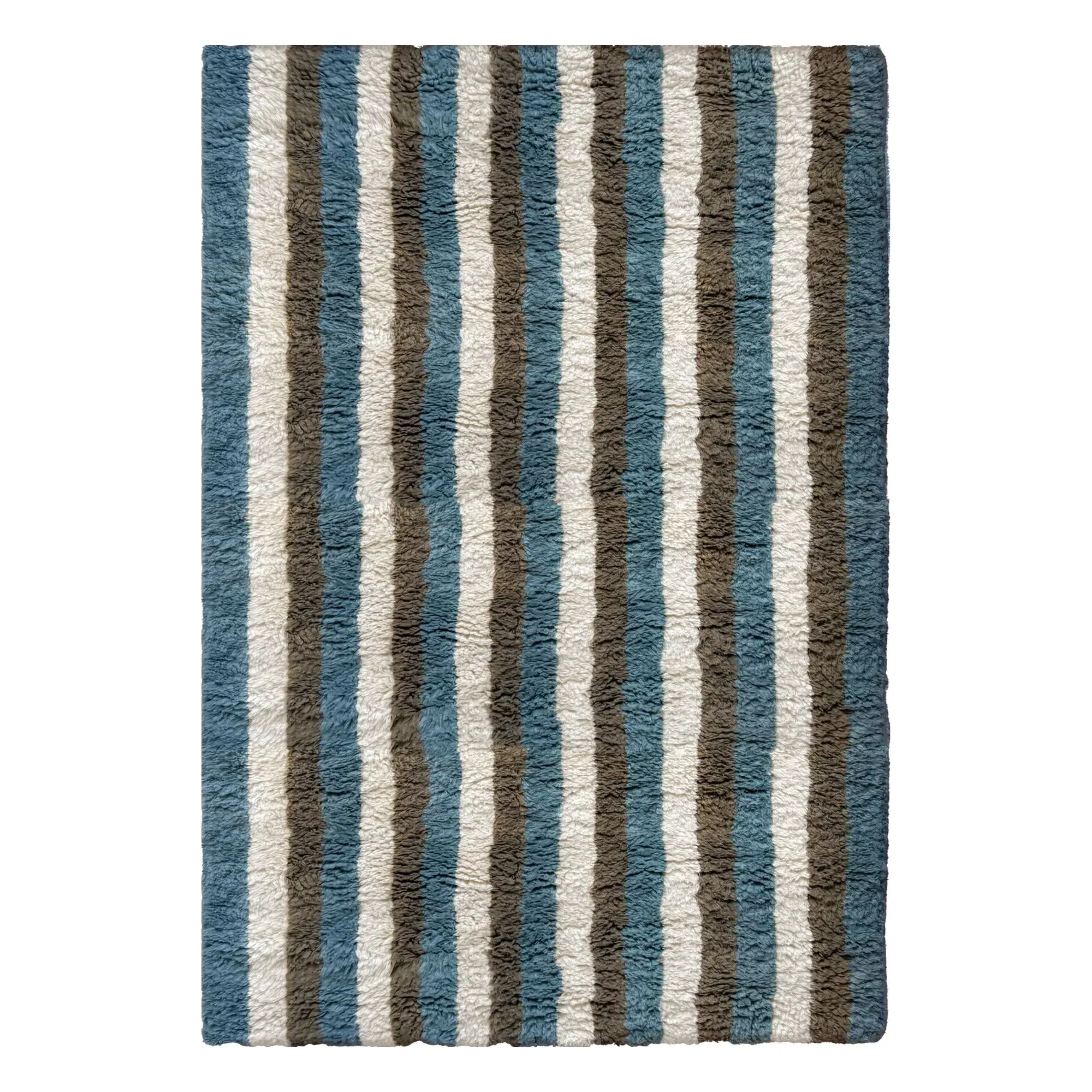 Arable Land by Evelina Kroon Rya Rug - Blue, New Zealand Wool product